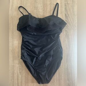 KONA SOL one piece bathing suit Black size medium